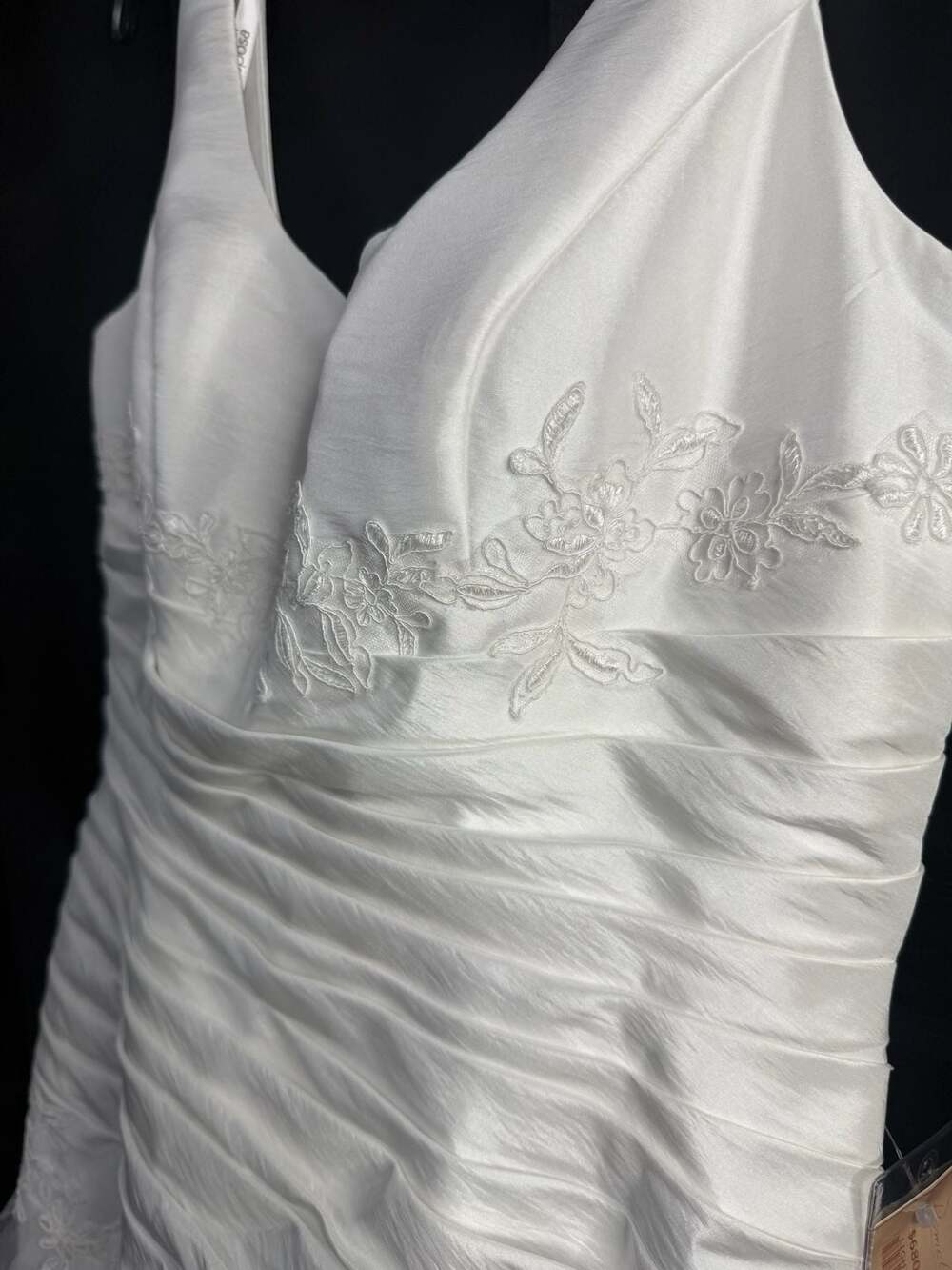 Demetrios Orea-L683 Light Taffeta White Wedding Dress Size 12